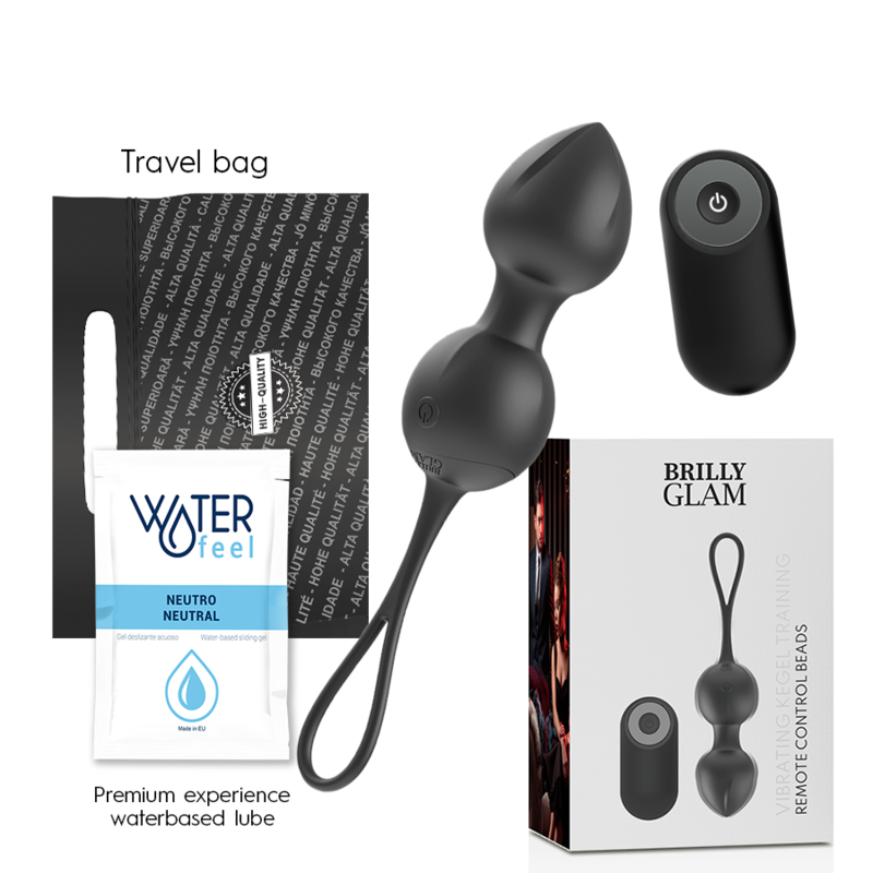 BRILLY GLAM - VIBRATING KEGEL BEADS REMOTE CONTROL - NOCTURNA DESIRES