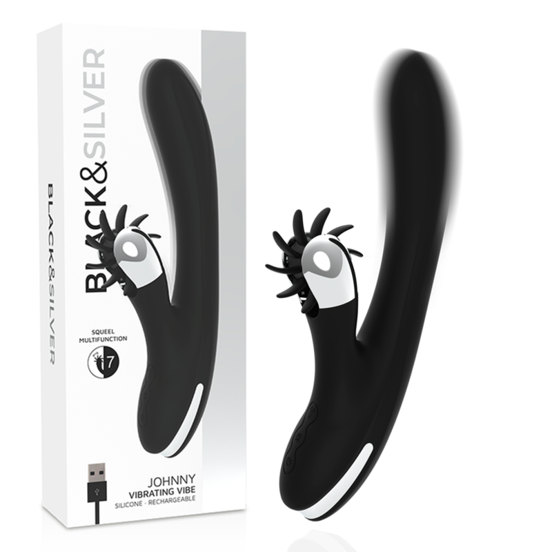 BLACK&SILVER - BUNNY JOHNNY VIBRATING VIBE - NOCTURNA DESIRES