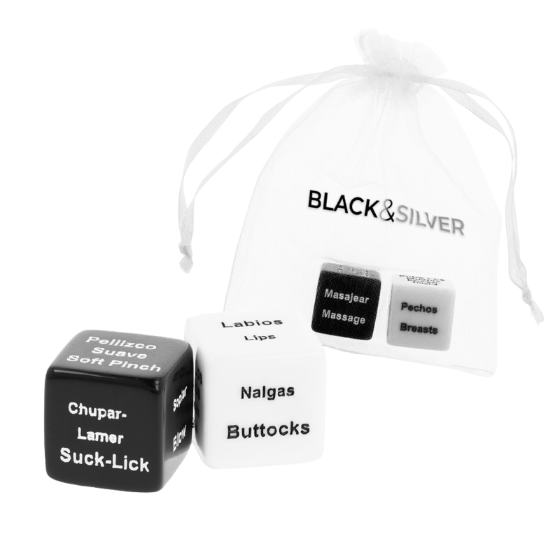 BLACK&SILVER - DICE FOR COUPLES ES/EN - NOCTURNA DESIRES