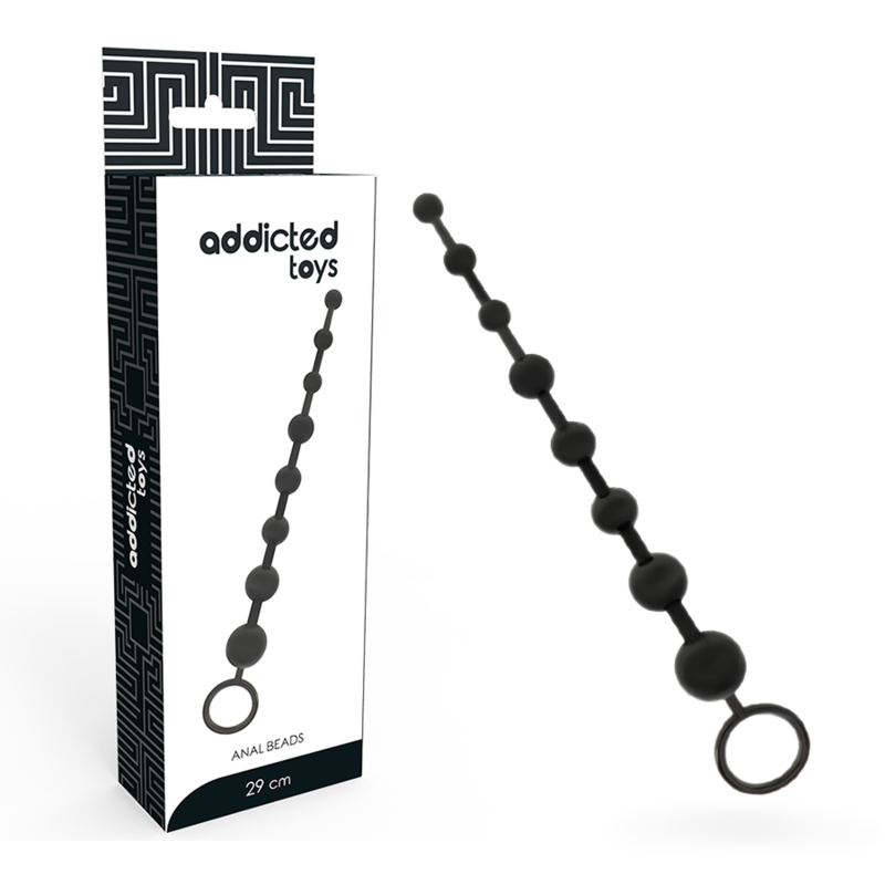 ADDICTED TOYS - ANAL BEADS 29 CM BLACK - NOCTURNA DESIRES