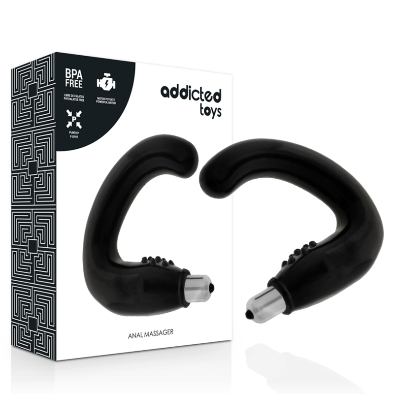 ADDICTED TOYS - ANAL MASSAGER BLACK - NOCTURNA DESIRES