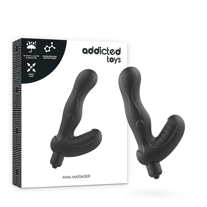 ADDICTED TOYS - P-SPOT VIBE SILICONE PROSTATE ANAL STIMULATOR - NOCTURNA DESIRES