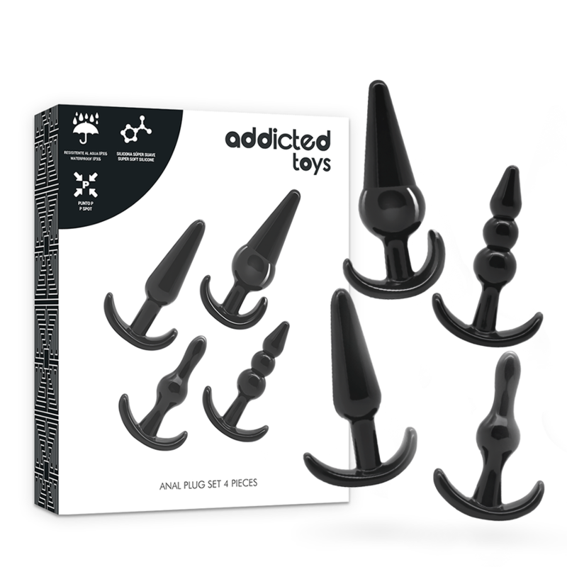 ADDICTED TOYS - SET 4 ANAL PLUGS - NOCTURNA DESIRES
