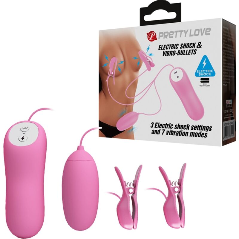 PRETTY LOVE - TWEEZERS WITH VIBRATION AND PINK ELETROSHOCK - NOCTURNA DESIRES