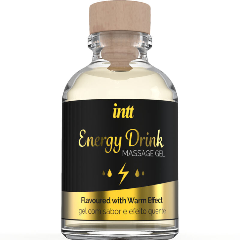 INTT MASSAGE & ORAL SEX - MASSAGE GEL WITH FLAVORED ENERGY CA DRINK AND HEATING EFFECT - NOCTURNA DESIRES