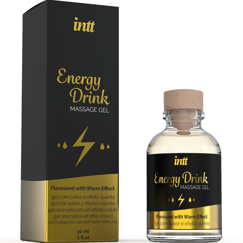 INTT MASSAGE & ORAL SEX - MASSAGE GEL WITH FLAVORED ENERGY CA DRINK AND HEATING EFFECT - NOCTURNA DESIRES