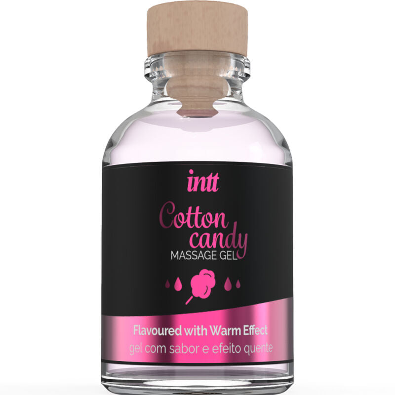 INTT MASSAGE & ORAL SEX - MASSAGE GEL WITH COTTON CANDY FLAVOR AND HEATING EFFECT - NOCTURNA DESIRES