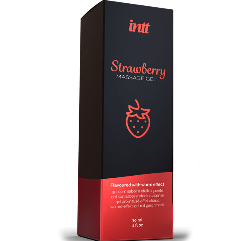 INTT MASSAGE & ORAL SEX - HOT EFFECT STRAWBERRY FLAVOR MASSAGE GEL - NOCTURNA DESIRES