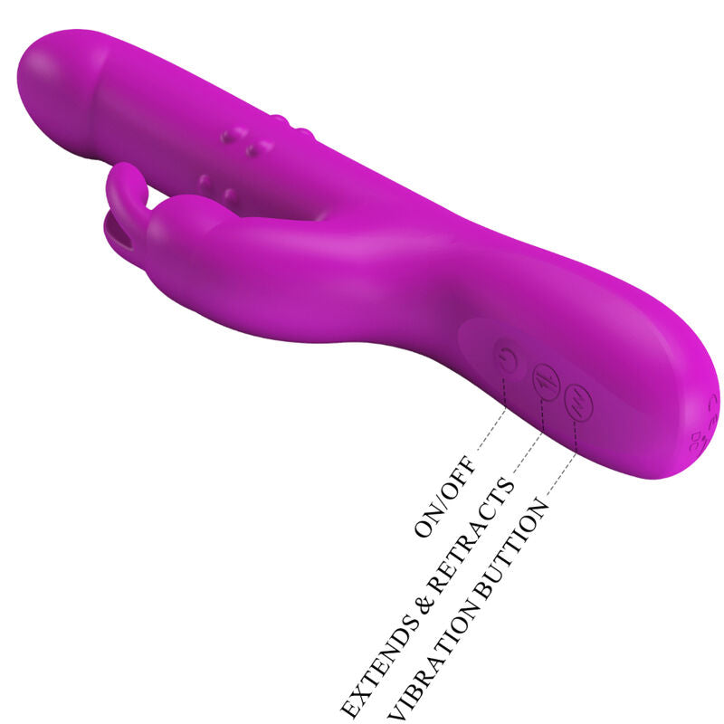 PRETTY LOVE - REESE VIBRATOR WITH PURPLE ROTATION - NOCTURNA DESIRES