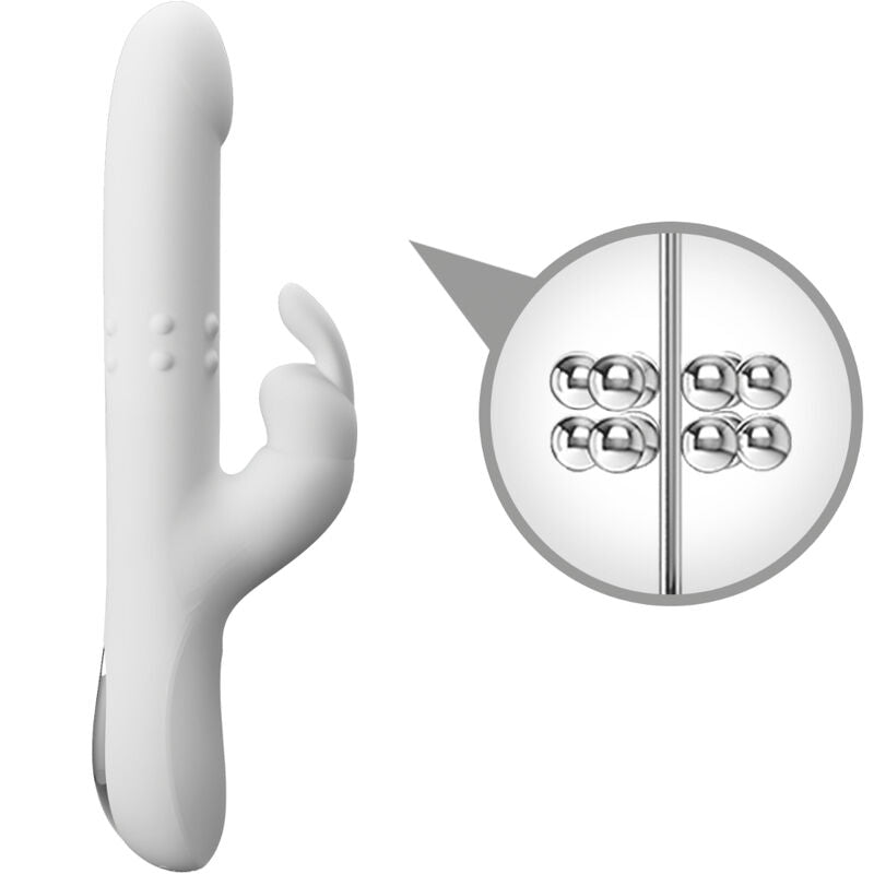 PRETTY LOVE - REESE VIBRATOR WITH SILVER ROTATION - NOCTURNA DESIRES
