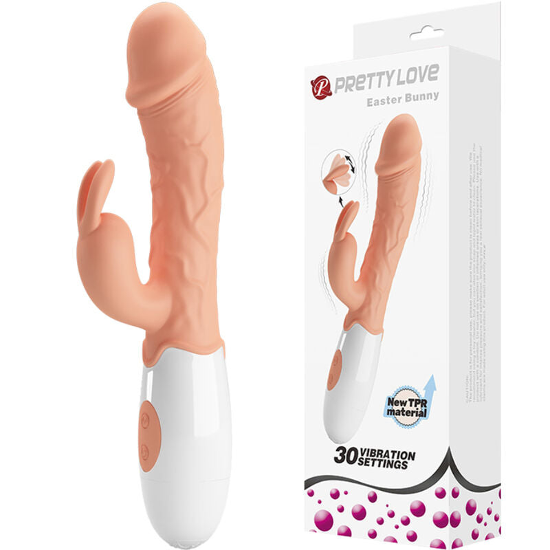 PRETTY LOVE - EASTER BUNNY VIBRATOR WITH STIMULATOR - NOCTURNA DESIRES