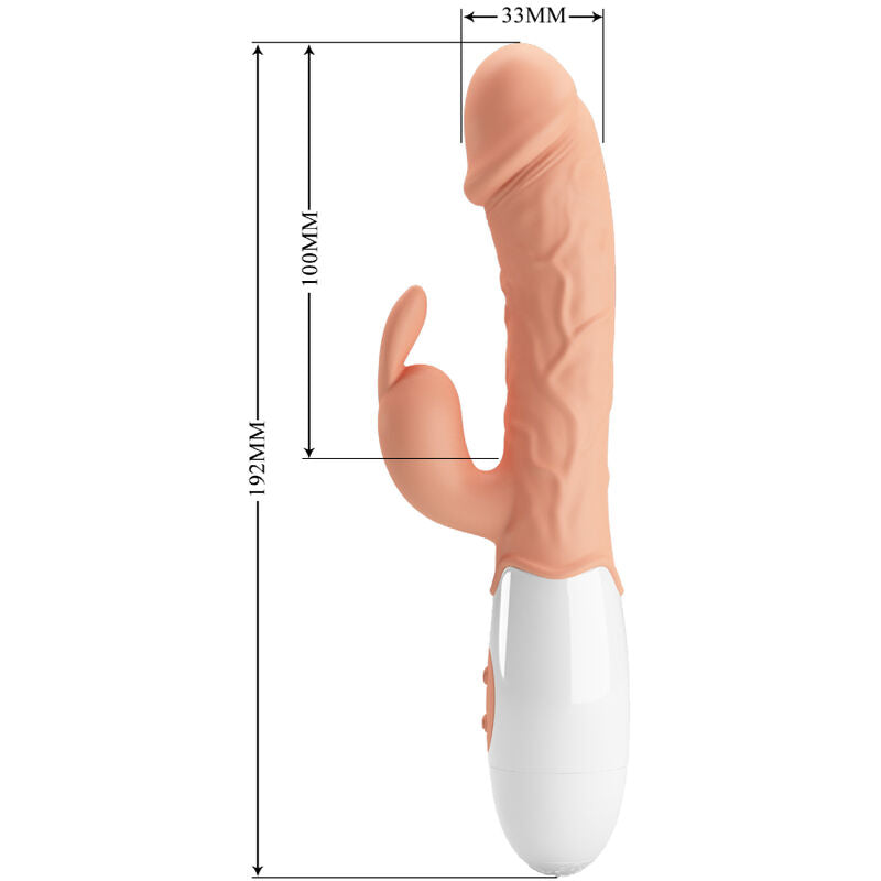 PRETTY LOVE - EASTER BUNNY VIBRATOR WITH STIMULATOR - NOCTURNA DESIRES