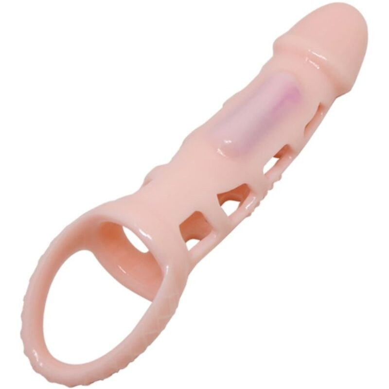 PRETTY LOVE - HARRISON PENIS EXTENDER COVER WITH VIBRATION AND STRAP 13.5 CM - NOCTURNA DESIRES