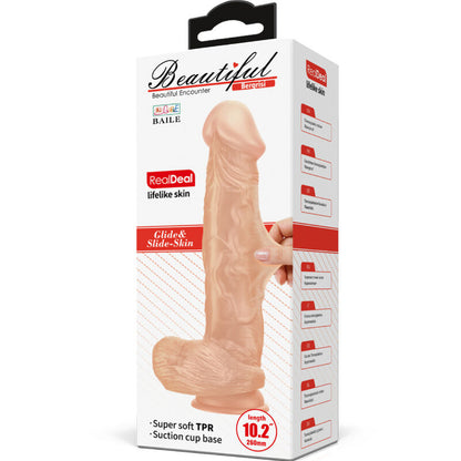 BAILE - BEAUTIFUL ENCOUNTER BERGRISI FLEXIBLE REALISTIC DILDO 26 CM NATURAL - NOCTURNA DESIRES