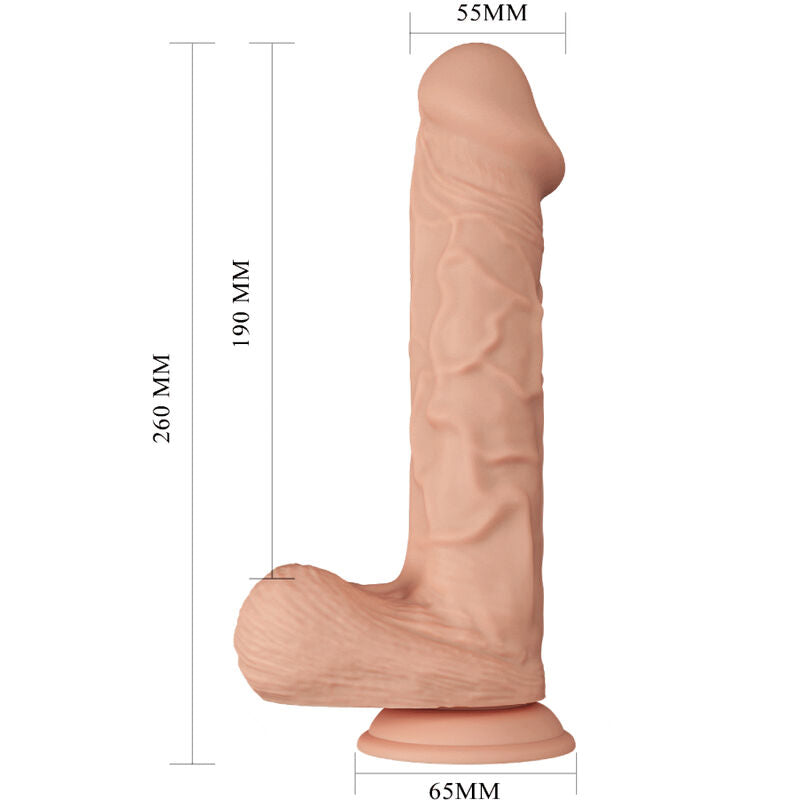 BAILE - BEAUTIFUL ENCOUNTER BERGRISI FLEXIBLE REALISTIC DILDO 26 CM NATURAL - NOCTURNA DESIRES