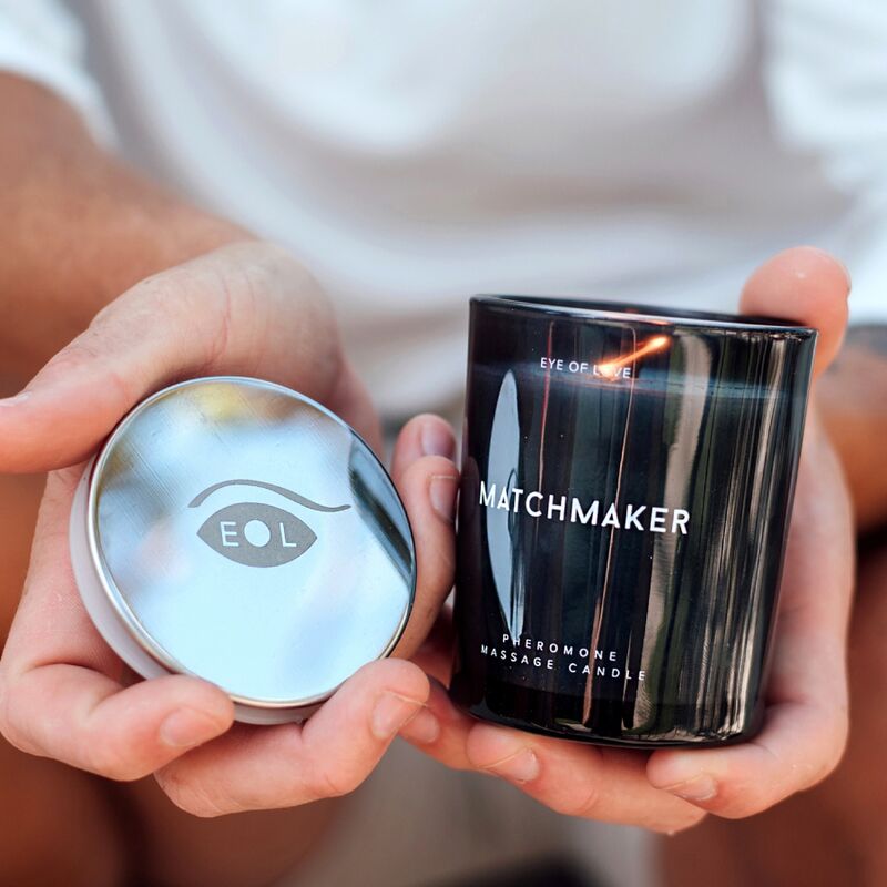 EYE OF LOVE - MATCHMAKER BLACK DIAMOND MASSAGE CANDLE ATTRACT HER 150 ML - NOCTURNA DESIRES