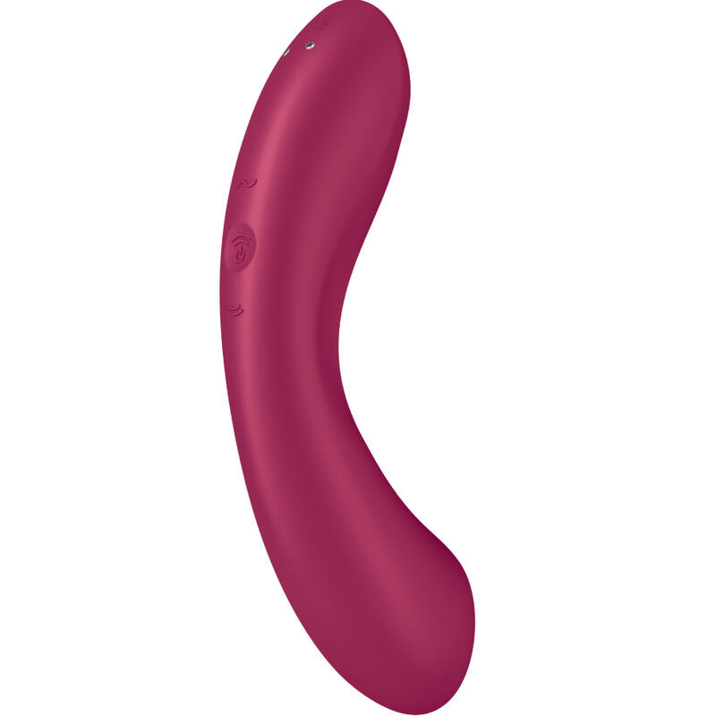 SATISFYER - CURVE TRINITY 1 AIR PULSE VIBRATION RED - NOCTURNA DESIRES