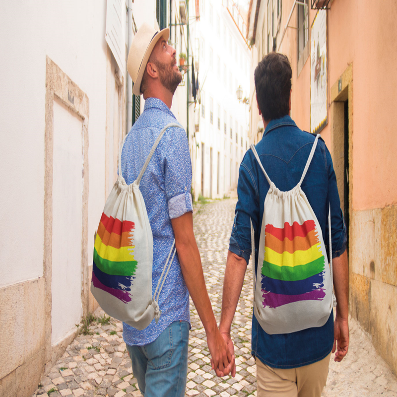 PRIDE - COTTON LGBT FLAG BACKPACK - NOCTURNA DESIRES
