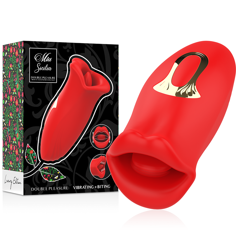 MIA - SICILIA DOUBLE PLEASURE VIBRATING + BITING - NOCTURNA DESIRES
