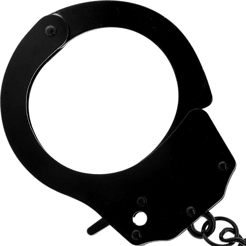 DARKNESS - METAL HANDCUFFS FOR BLACK HANDS - NOCTURNA DESIRES