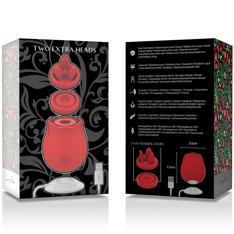 MIA - TWO HEADS CLITORAL STIMULATOR LUXURY EDITION - NOCTURNA DESIRES