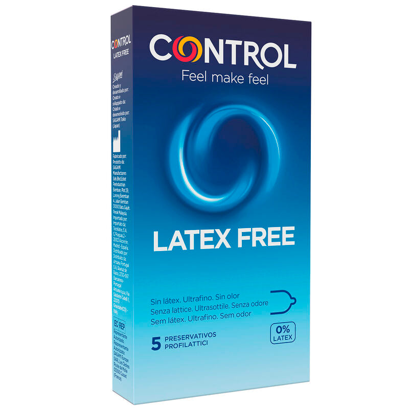 CONTROL - FREE SIN LATEX CONDOMS 5 UNITS CONTROL CONDOMS  NOCTURNA DESIRES