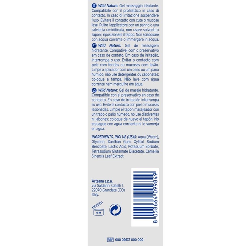 CONTROL - WILD NATURE GEL MASAJE 3 EN 1 200 ML CONTROL LUBES  NOCTURNA DESIRES