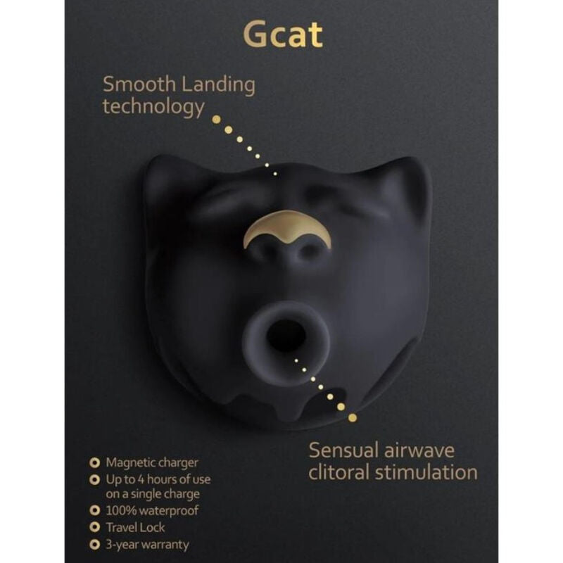 G-VIBE - GCAT MYSTIC CLITORAL SUCKER BLACK - NOCTURNA DESIRES