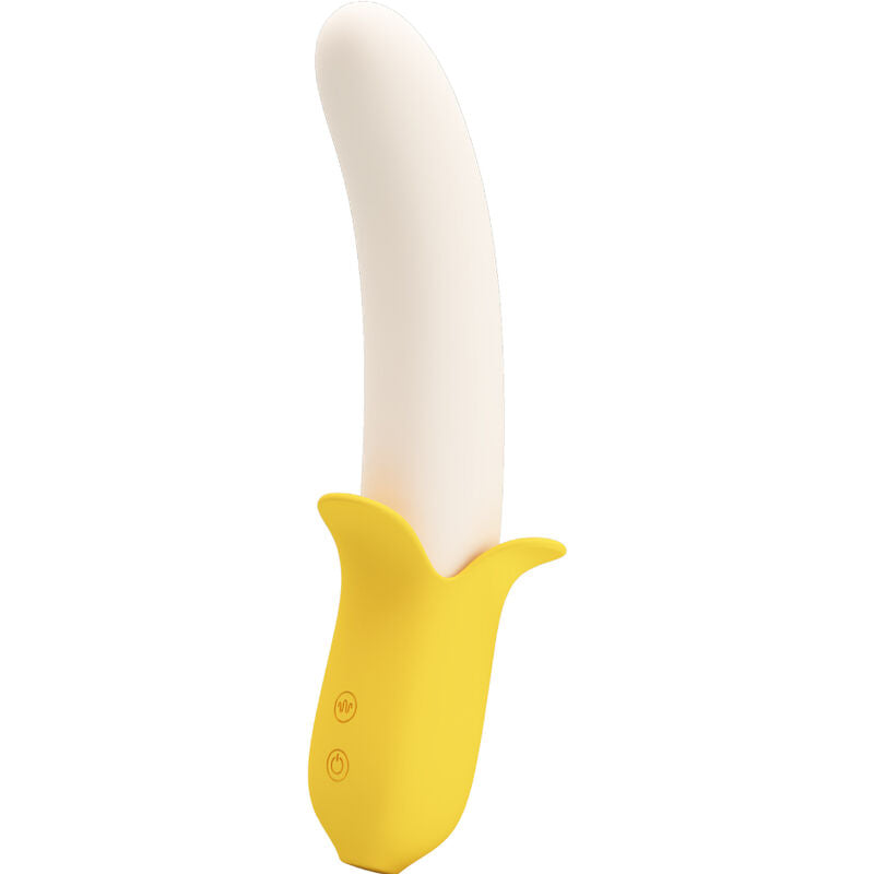 PRETTY LOVE - BANANA GEEK SUPER POWER 7 VIBRATIONS UP&DOWN SILICONE BLACK - NOCTURNA DESIRES
