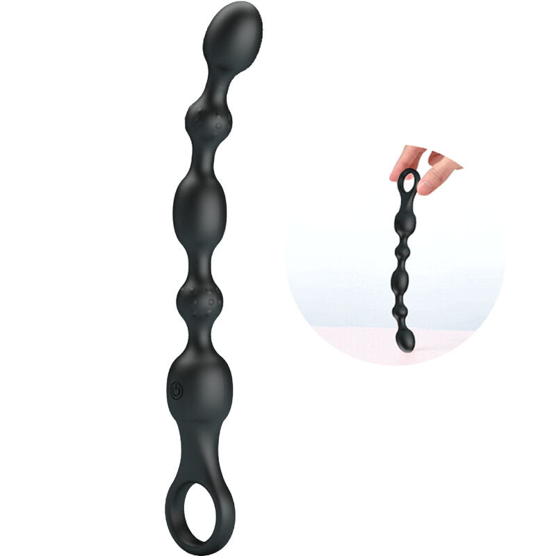 PRETTY LOVE - VAN ANAL BALLS 10 VIBRATIONS RECHARGEABLE SILICONE - NOCTURNA DESIRES