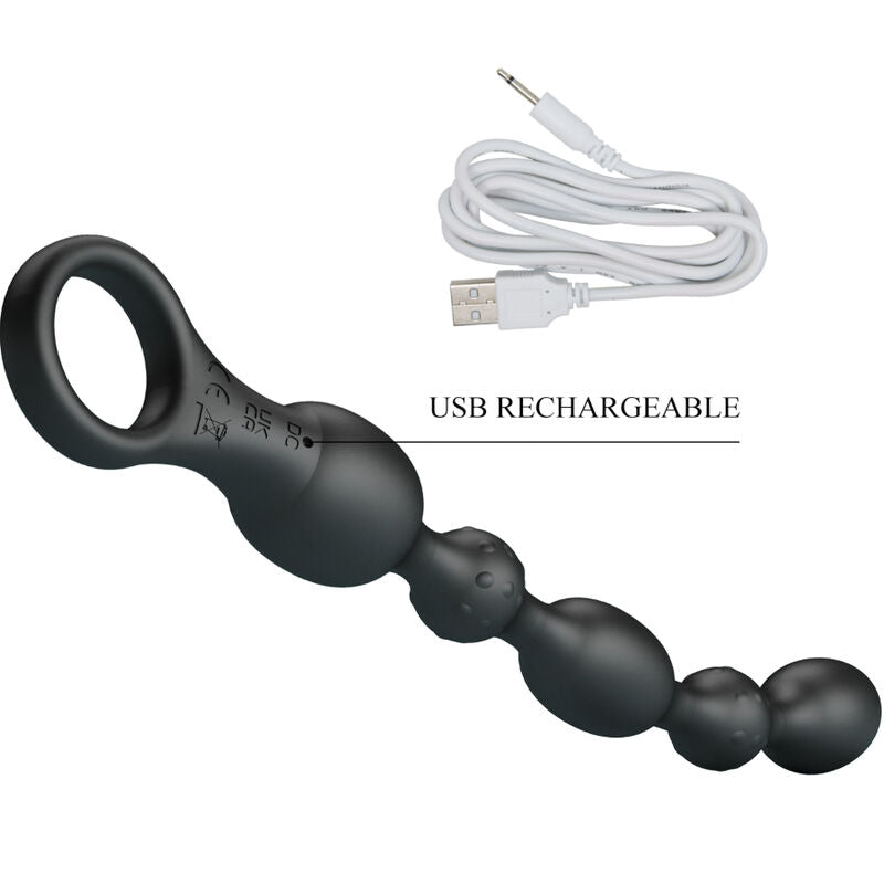 PRETTY LOVE - VAN ANAL BALLS 10 VIBRATIONS RECHARGEABLE SILICONE - NOCTURNA DESIRES