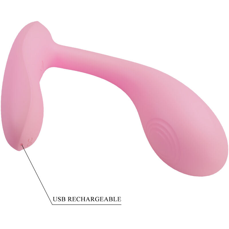 PRETTY LOVE - BAIRD G-SPOT 12 VIBRATIONS RECHARGEABLE PINK APP - NOCTURNA DESIRES