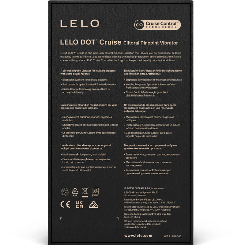 LELO - DOT CRUISE CLITORIS STIMULATOR OCHER ORANGE - NOCTURNA DESIRES