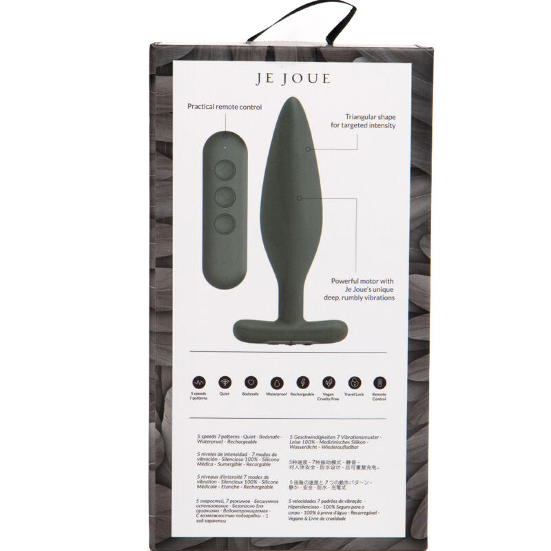 JE JOUE - EGON PLUG ANAL VIBRATOR BLACK - NOCTURNA DESIRES