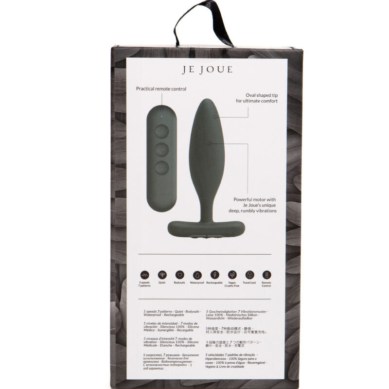 JE JOUE - VESTA ANAL PLUG VIBRATOR BLACK - NOCTURNA DESIRES