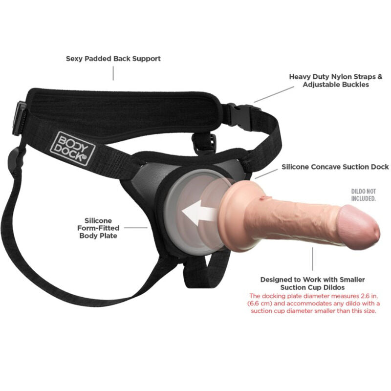 PIPEDREAMS - BODY DOCK ELITE MINI HARNESS - NOCTURNA DESIRES