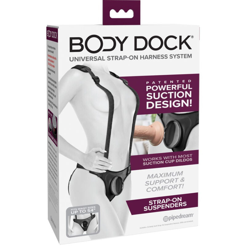 PIPEDREAMS - BODY DOCK STRAP-ON SUSPENDERS - NOCTURNA DESIRES