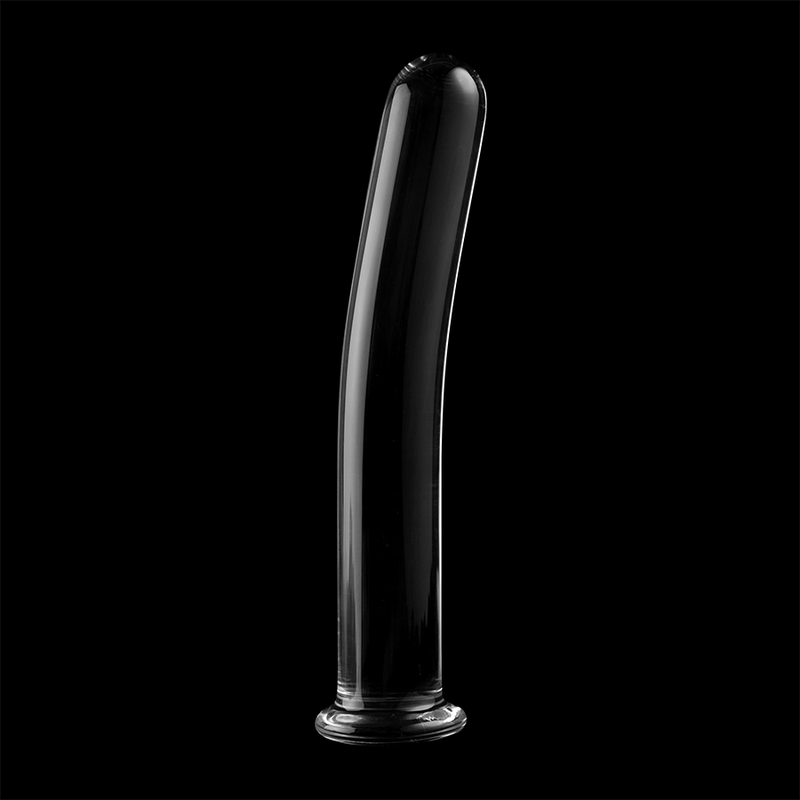 NEBULA SERIES BY IBIZA - MODEL 9 DILDO BOROSILICATE GLASS CLEAR 15.5 CM -O- 2.5 CM - NOCTURNA DESIRES