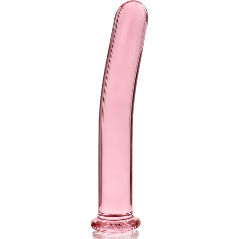 NEBULA SERIES BY IBIZA - MODEL 9 DILDO BOROSILICATE GLASS PINK 15.5 CM -O- 2.5 CM - NOCTURNA DESIRES