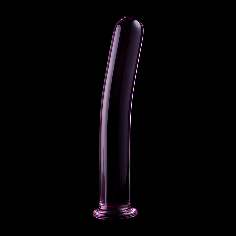 NEBULA SERIES BY IBIZA - MODEL 9 DILDO BOROSILICATE GLASS PINK 15.5 CM -O- 2.5 CM - NOCTURNA DESIRES