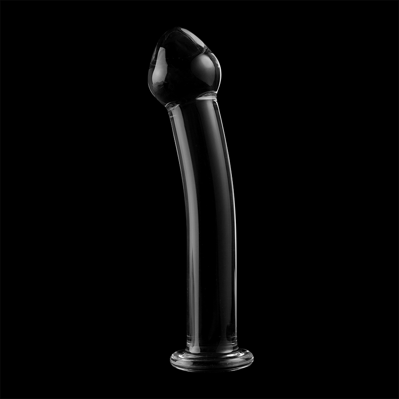 NEBULA SERIES BY IBIZA - MODEL 11 DILDO BOROSILICATE GLASS CLEAR 16 CM -O- 3 CM - NOCTURNA DESIRES