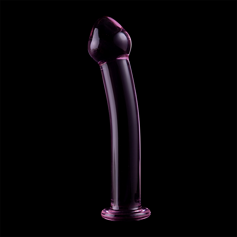 NEBULA SERIES BY IBIZA - MODEL 11 DILDO BOROSILICATE GLASS PINK 16 CM -O- 3 CM - NOCTURNA DESIRES