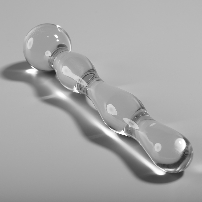NEBULA SERIES BY IBIZA - MODEL 13 DILDO BOROSILICATE GLASS CLEAR 18 CM -O- 3.5 CM - NOCTURNA DESIRES