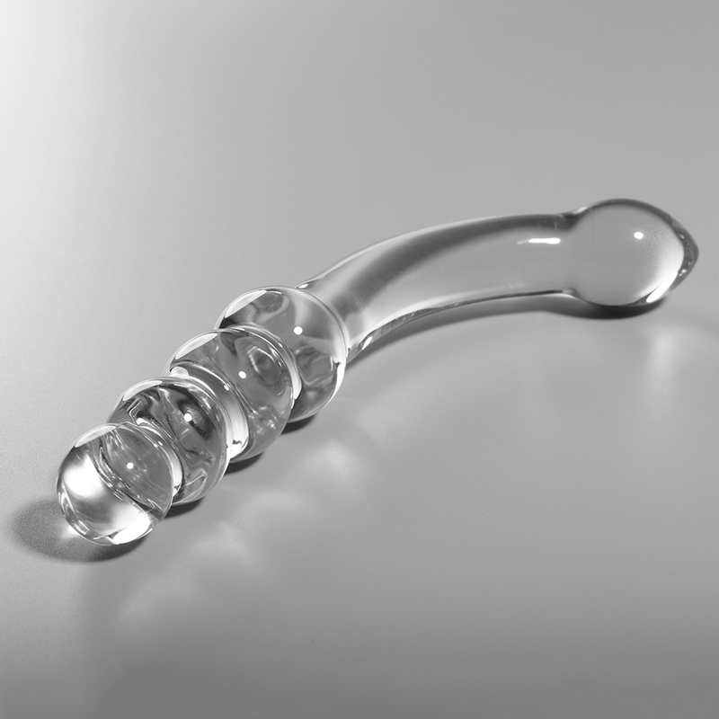 NEBULA SERIES BY IBIZA - MODEL 14 DILDO BOROSILICATE GLASS CLEAR 18.5 CM -O- 3 CM - NOCTURNA DESIRES