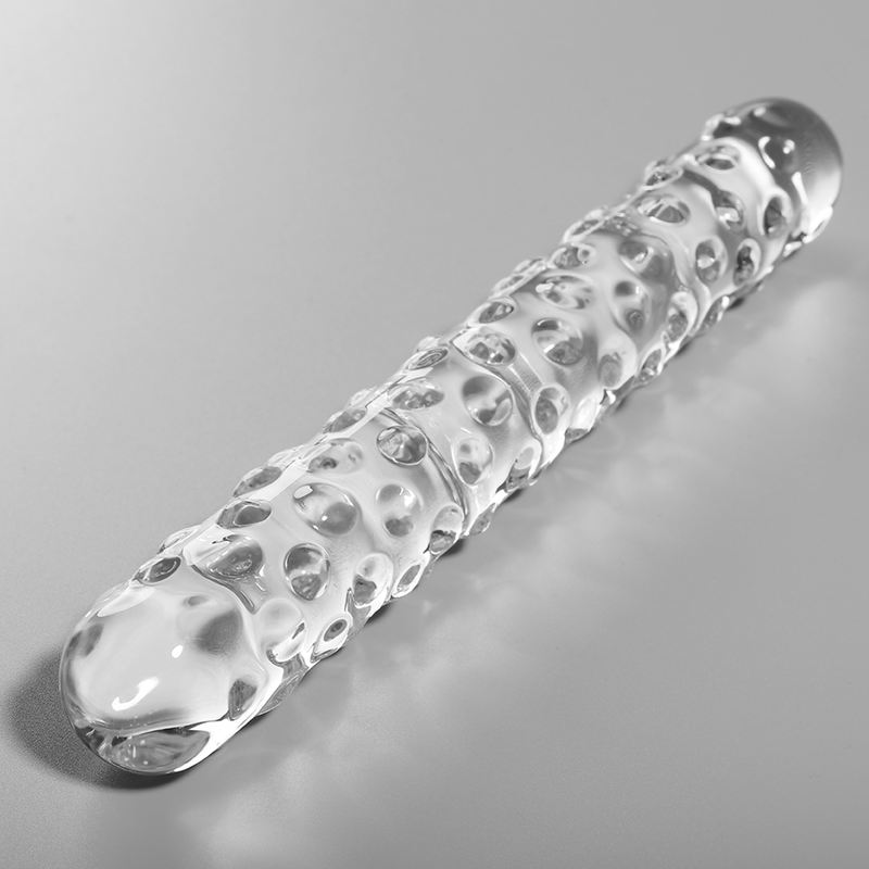 NEBULA SERIES BY IBIZA - MODEL 15 DILDO BOROSILICATE GLASS CLEAR 18.5 CM -O- 3 CM - NOCTURNA DESIRES