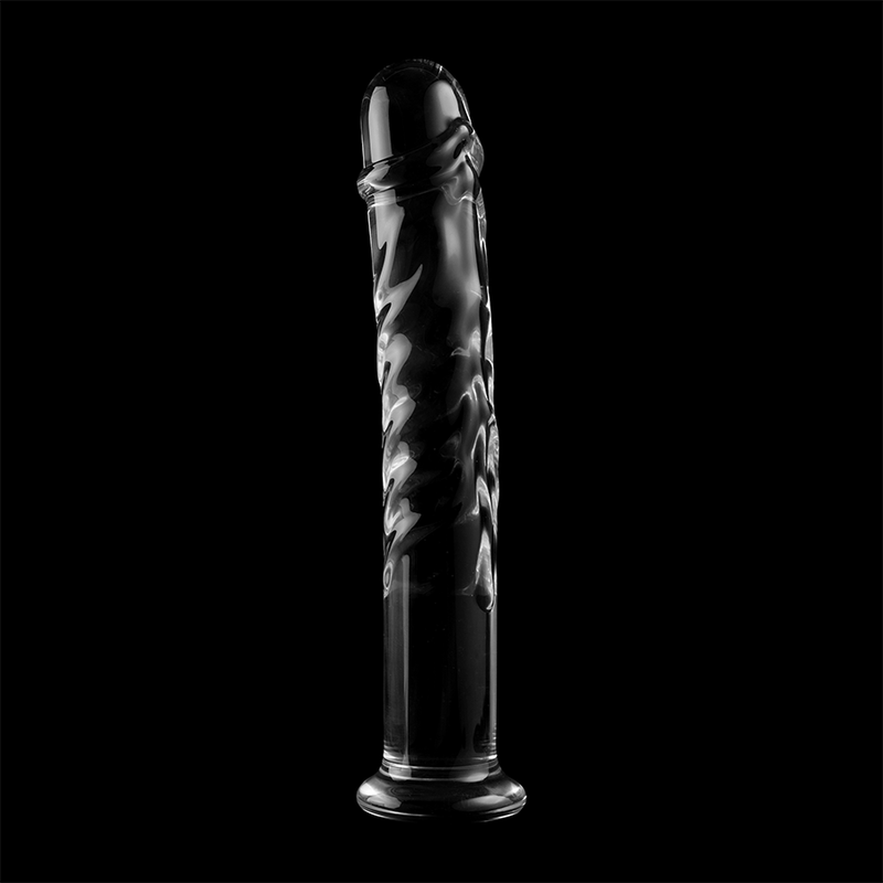 NEBULA SERIES BY IBIZA - MODEL 16 DILDO BOROSILICATE GLASS CLEAR 18.5 CM -O- 3 CM - NOCTURNA DESIRES