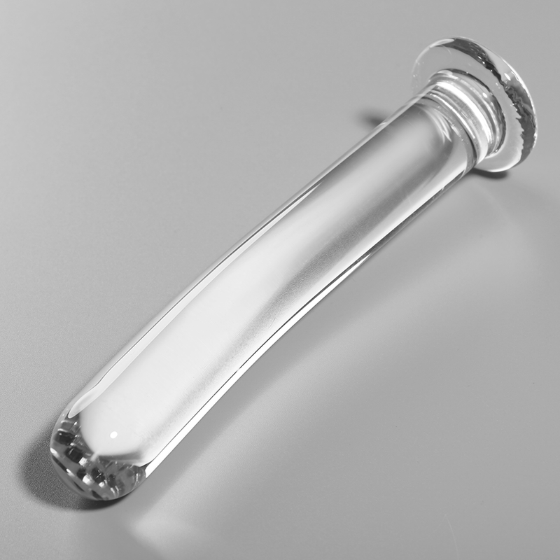 NEBULA SERIES BY IBIZA - MODEL 17 DILDO BOROSILICATE GLASS CLEAR 18.5 CM -O- 3 CM - NOCTURNA DESIRES