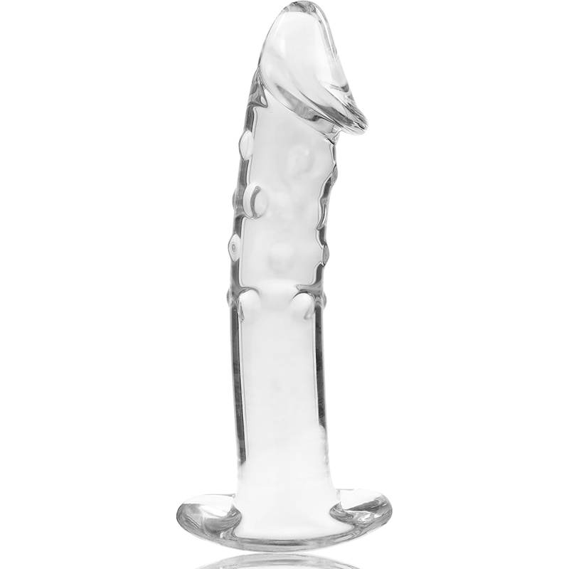 NEBULA SERIES BY IBIZA - MODEL 19 DILDO BOROSILICATE GLASS CLEAR 18.5 CM -O- 4 CM - NOCTURNA DESIRES