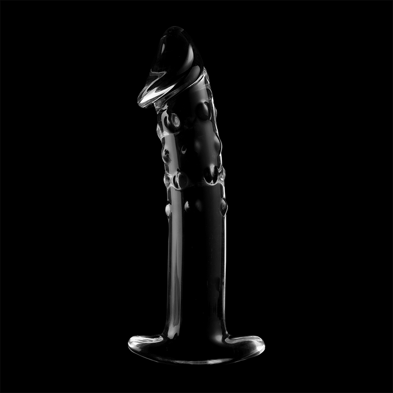 NEBULA SERIES BY IBIZA - MODEL 19 DILDO BOROSILICATE GLASS CLEAR 18.5 CM -O- 4 CM - NOCTURNA DESIRES