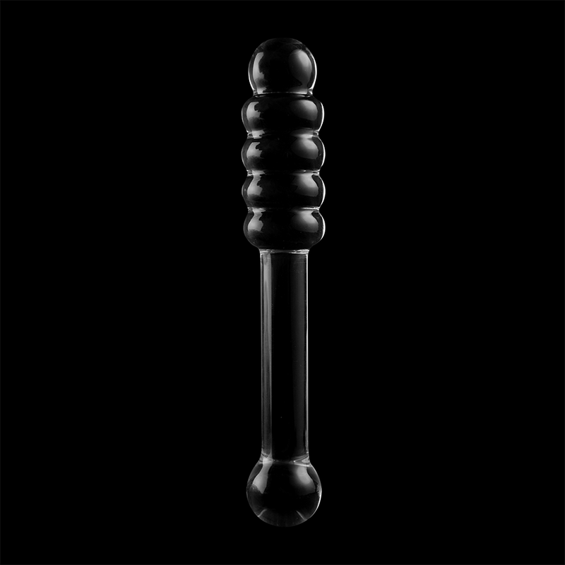 NEBULA SERIES BY IBIZA - MODEL 20 DILDO BOROSILICATE GLASS CLEAR 20.5 CM -O- 3 CM - NOCTURNA DESIRES
